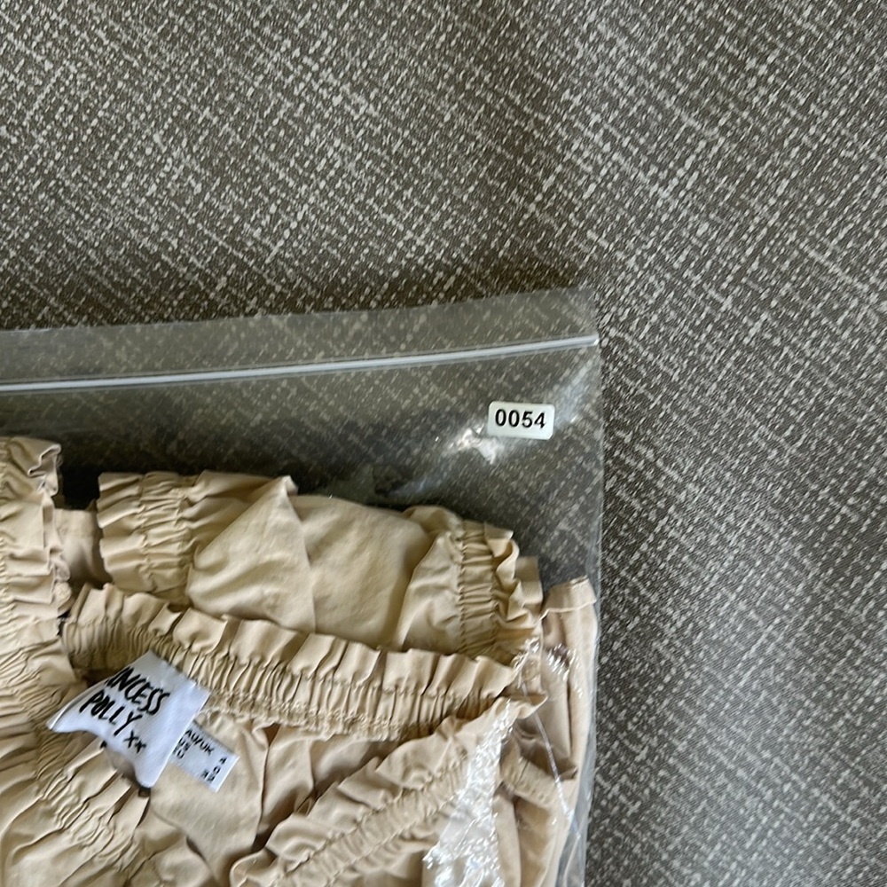 Princess Polly size 0 Daniela Smocked Mini Dress in Tan - Picture 12 of 12
